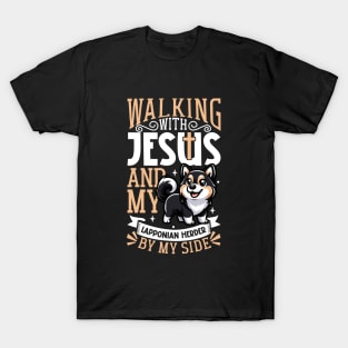 Jesus and dog - Lapinporokoira T-Shirt
